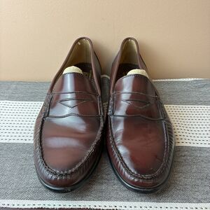 Men's G H Bass Weejuns Classic Penny Loafers Mahagony Brown Size 13D